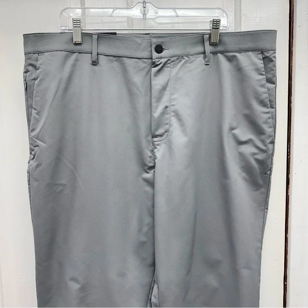 NWT Banana Republic flat front grey dress pants men's 40 x 34. lightweight comfy